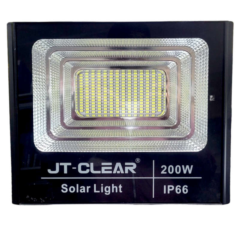 LA060  - JT CLEAR  Floodlight Outdoor LED with Solar Panel IP65 200 Watt.