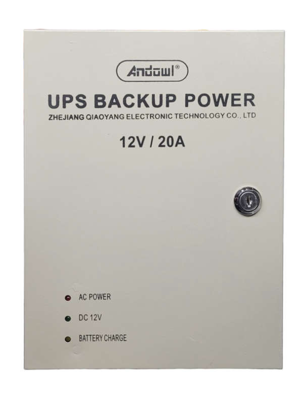 SA499- ADL  Inverter UPS Back-up Power Supply 12V DC 20Amp 8 Channel. Input 220Volt AC