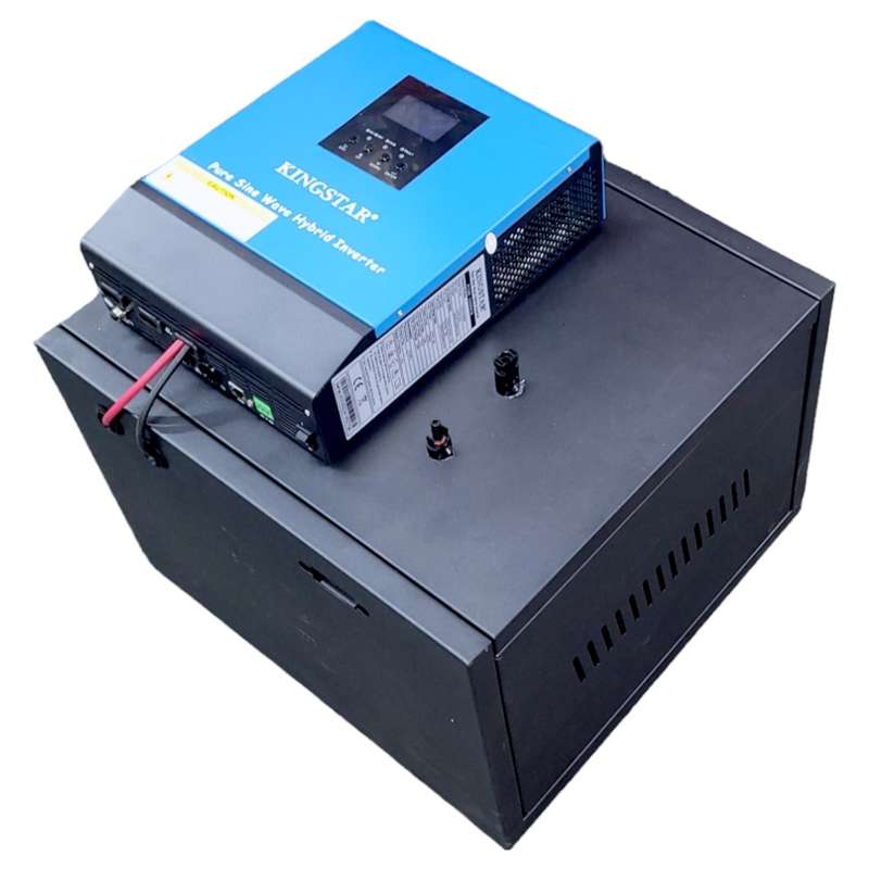 SD015 ECOTEK Solar Off Grid System. Pure Sign 1KW Inverter.Lithium Battery100Ah .S/Panels 100Wx4