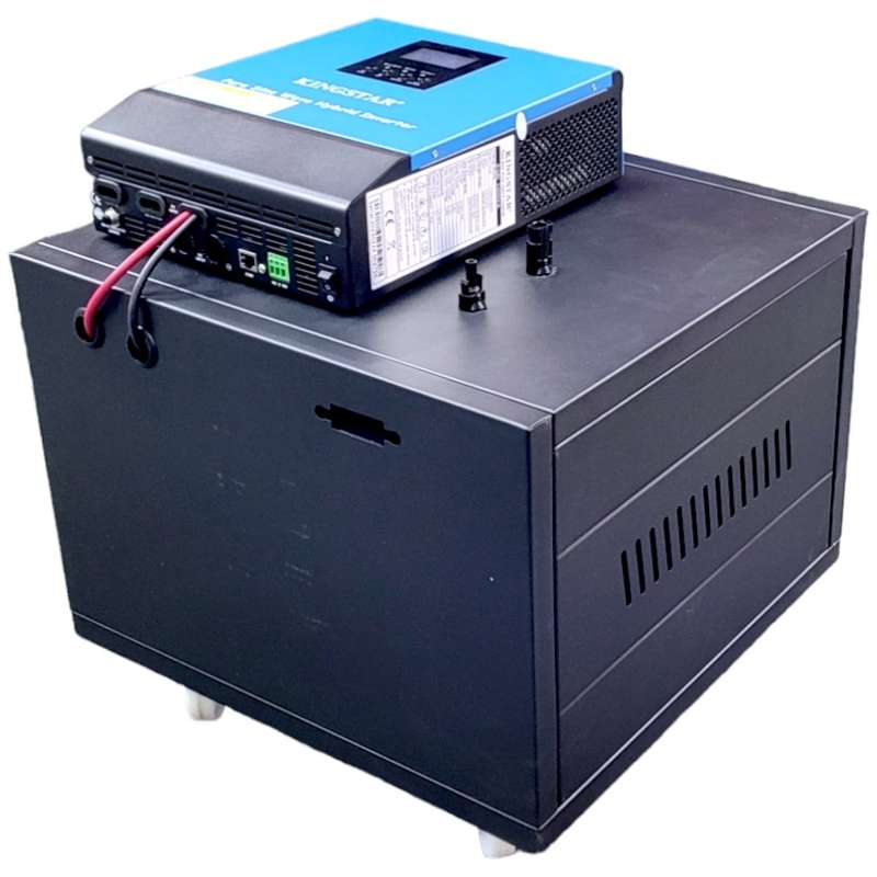 SD015 ECOTEK Solar Off Grid System. Pure Sign 1KW Inverter.Lithium Battery100Ah .S/Panels 100Wx4