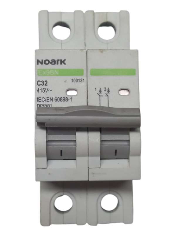SJ033D Protection - NOARK AC Circuit Breaker 32 Amp 415V Din 2 Pole 10KA