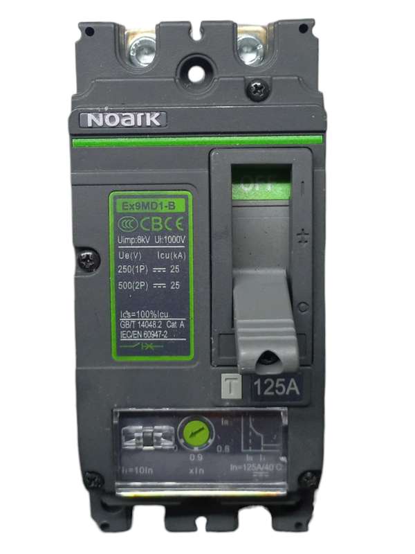 SJ058N Protection - NOARK Moulded Case DC Circuit Breaker 125 Amp 1000V  Double Pole withTimer NEW