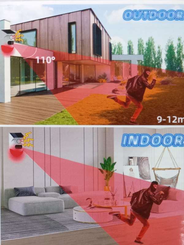 CLQ700 - SP Andowl  Solar PIR .Sound and Light Alarm WiFi Compatible