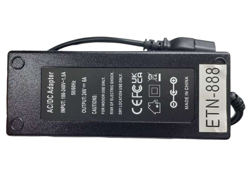 EF036C Easton - Regulated Power Supply  Universal  24 Volts  6 Amps .Input 100-240V AC