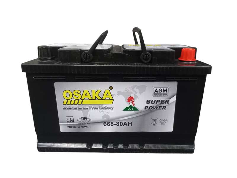 BB020 Osaka 668 - AGM Battery. 12 Volt 80Ah with OLD Battery. Plus R290 without OLD battery.