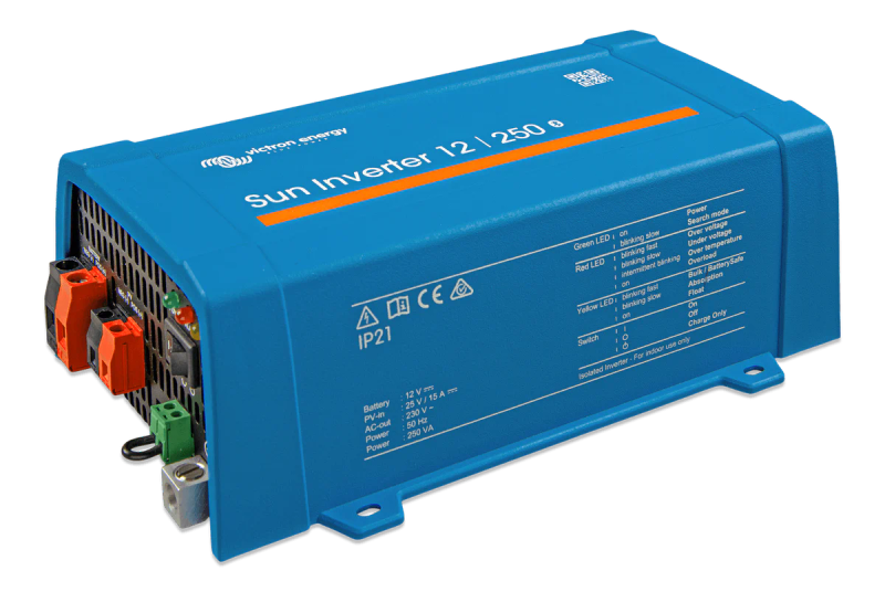 SA350 -  Victron Sun Inverter. Pure Sine Wave 250VA  12 Volt  with PWM charge controller.