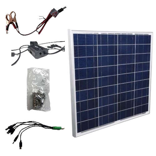 EA090   Vikaro - Multifunction Solar Panel Charger 5/9/16 Volts 30 Watt