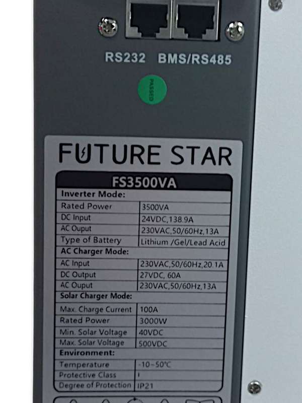 SD017 ECOTEK Solar Off Grid System. Pure Sign 2.5KW Inverter. Batteries 2 x100Ah .S/Panels 100Wx4
