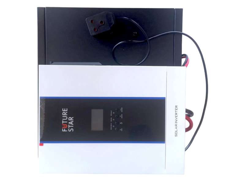SD017 ECOTEK Solar Off Grid System. Pure Sign 2.5KW Inverter. Batteries 2 x100Ah .S/Panels 100Wx4