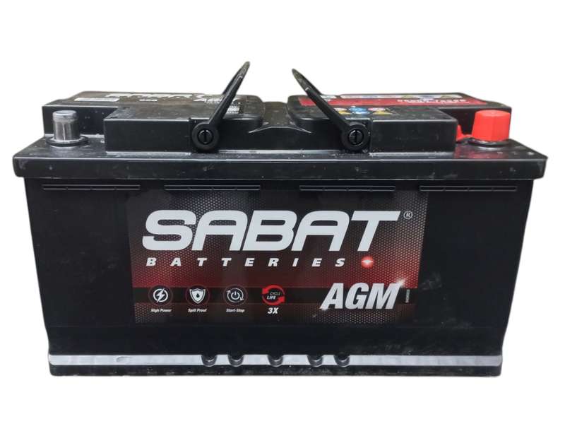 BB035  Sabat 658 - AGM Battery  12 Volt 95 Ah with OLD Battery. Plus R350 without Old Battery