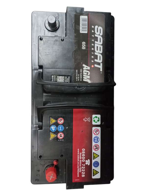 BB035  Sabat 658 - AGM Battery  12 Volt 95 Ah with OLD Battery. Plus R350 without Old Battery