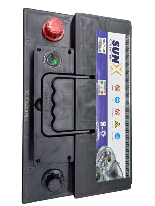 FB0282 SunX 657 - Auto Battery 12 Volt 75 Ah with OLD Battery. Plus R220 without OLD Battery.