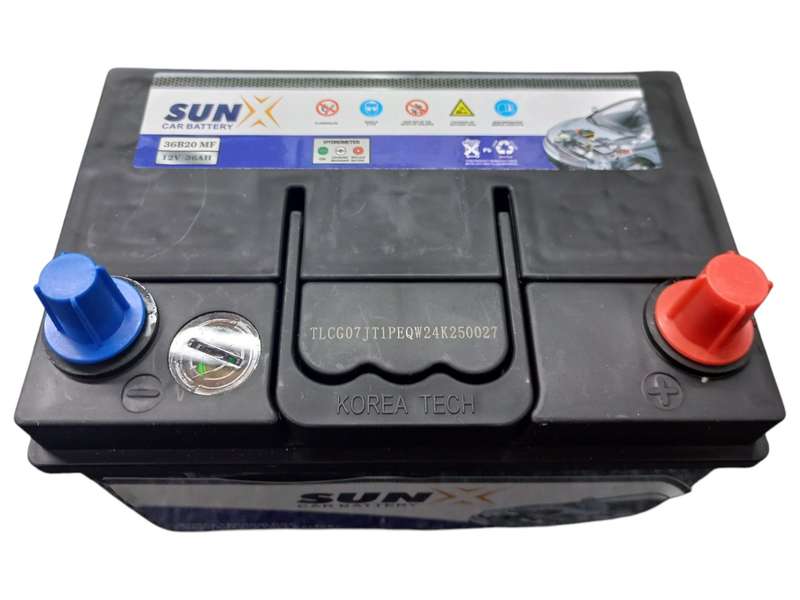 FB0205 SunX 615 - Auto Battery 12 Volt 36Ah with OLD Battery. Plus R220 without OLD Battery.