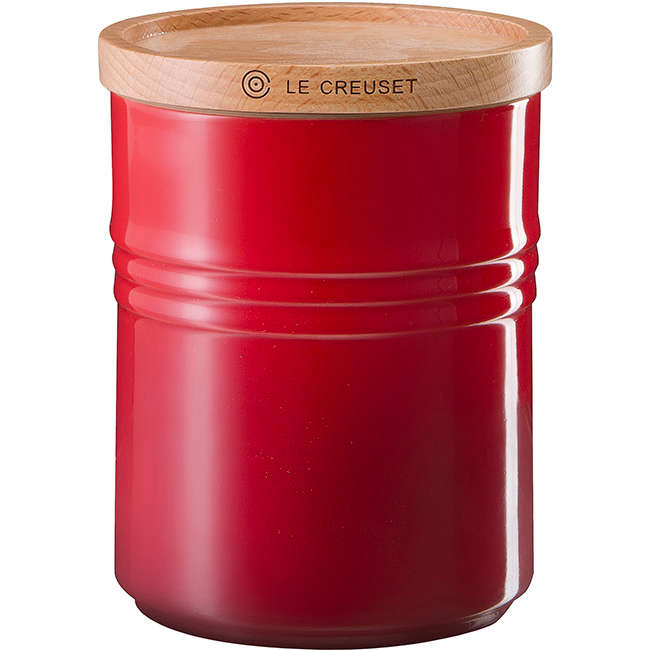 Medium Storage Jar With Wooden Lid, 540ml