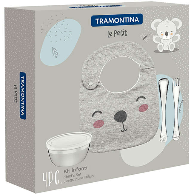 Le Petit Children's Cutlery & Eatware Set For Boys, 4pc