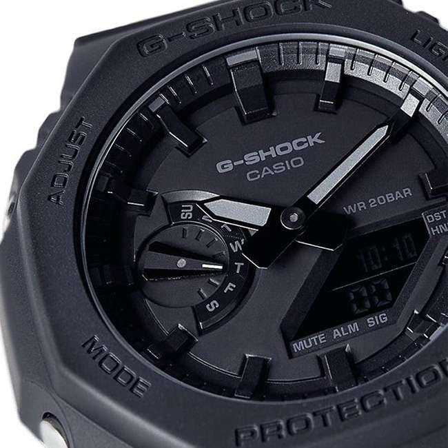 G-Shock AnaDigital Carbon Core Wrist Watch, GA-2100-1A1DR