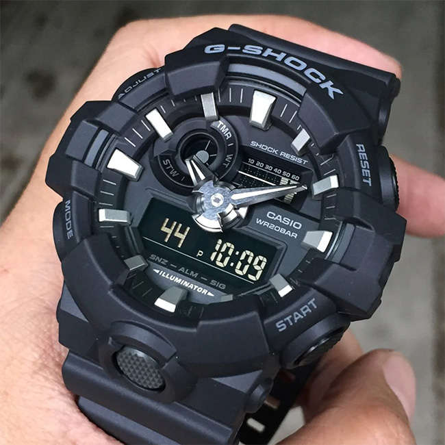 G-Shock 200m AnaDigi Wrist Watch, GA-700-1BDR