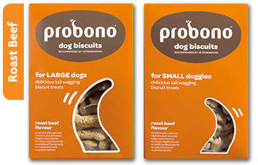 Probono Dog Biscuits for Large Dogs-Roast Beef