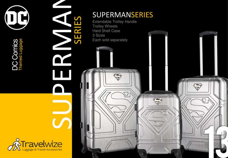Travelwize Superman Series luggage - Medium - Silver