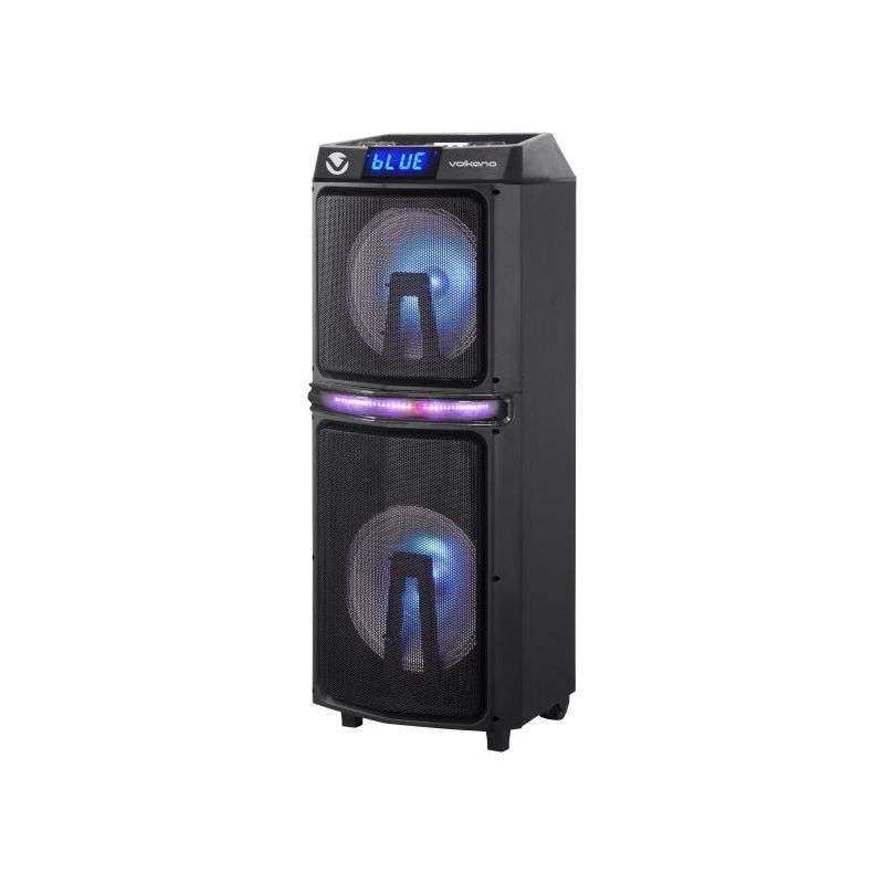 Volkano Centaur Series Dual 12 inch Bluetooth Party Speaker Black