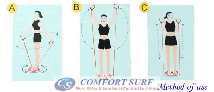 High Level Healthy Massage Waist Twisting Disc with Hand Balance Strap