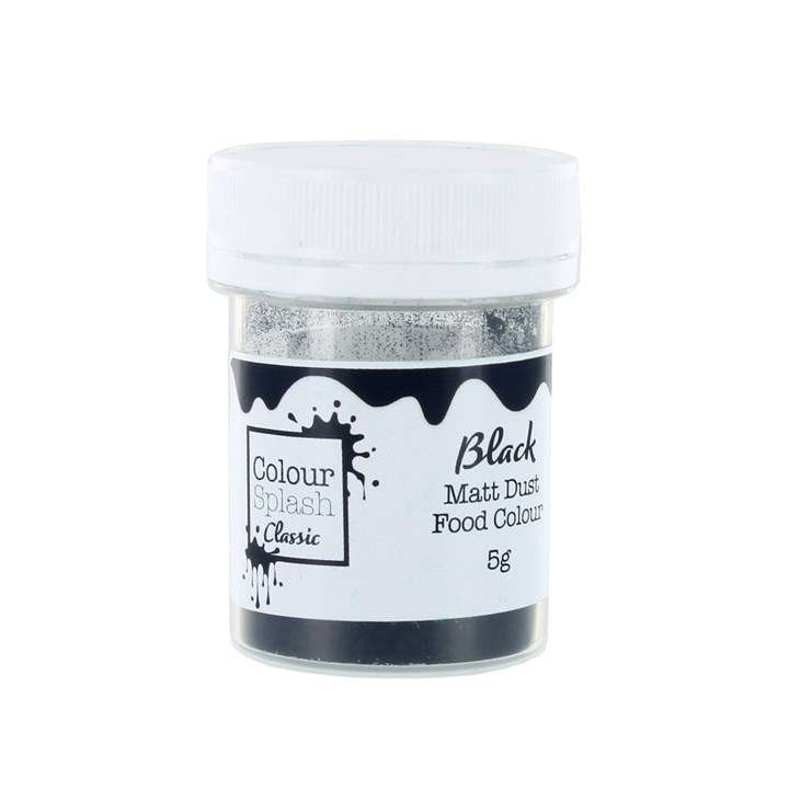 Colour Splash Food Colouring Dust - Edible Powder for Cakes 5g - Matt Black