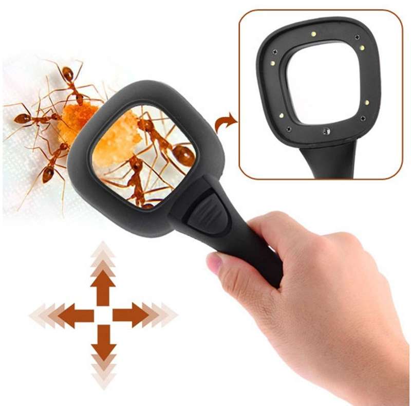 Image result for magnifier with 6 led light