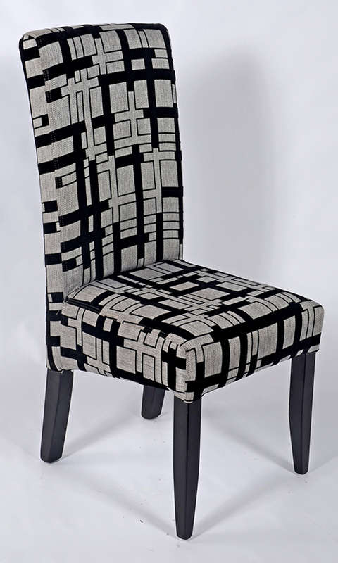 Black-&-Grey-Dining-Chair