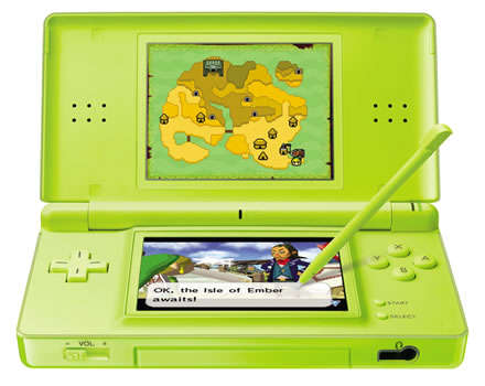 Nintendo DS Lite - with 200+ games - Green Limited Edition - Like New