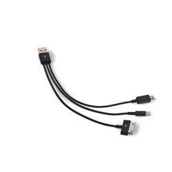 3-Way Connector Cable - Black (Tech-4435-BL)