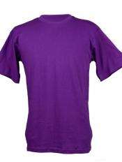 VicBay Unisex Heavy Crew Neck T-Shirt - purple