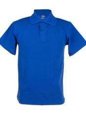 VicBay Unisex Classic Polo - royal blue