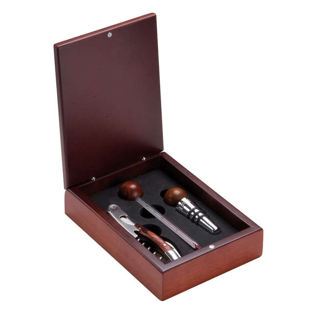 Wine set in wooden gift box (85001)