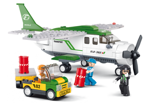 Sluban Building Blocks: Aviation Cargo Mini Transport Plane
