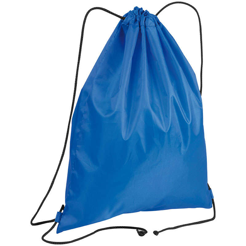 Polyester drawstring bag - blue (68515)