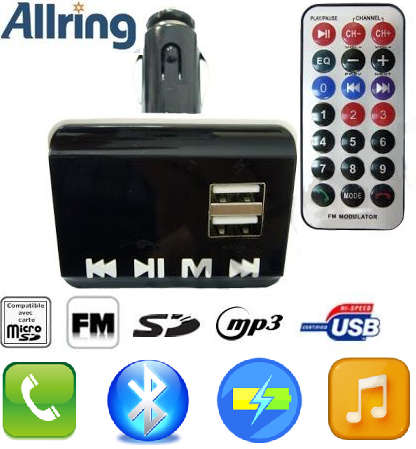 AllRing KCBZ 860 Car Bluetooth FM Modulator Hands