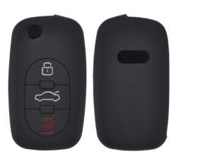 Audi 3 Button Silicone Car Remote Key Fob - Old Spec