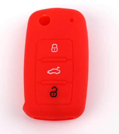 VW 3 Button Key Cover - Old Spec Red