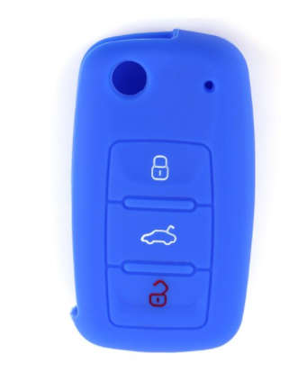 VW 3 Button Key Cover - Old Spec Blue