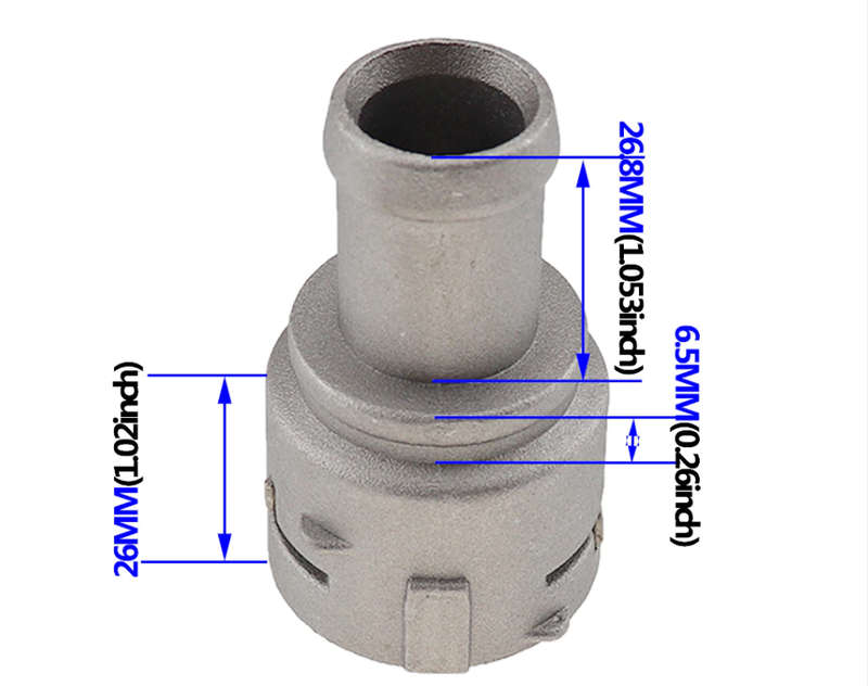 Radiator Coolant Flange Aluminum Quick Connector - AUDI VW 1.8T 20V