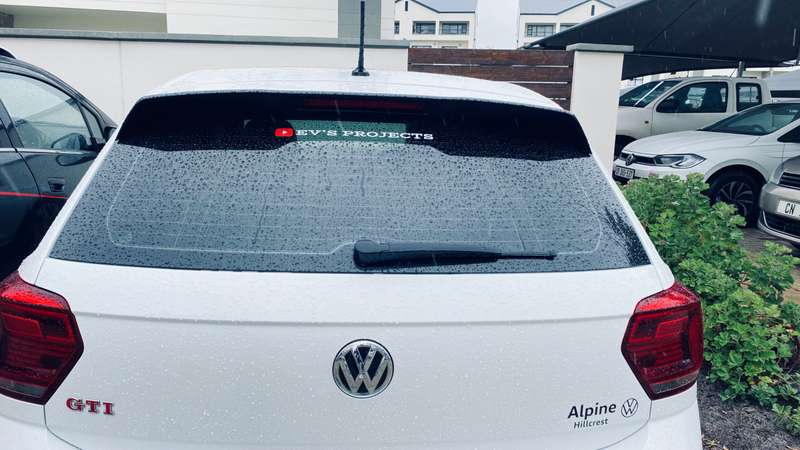 Ev's Projects YouTube Stickers 350mm x 16