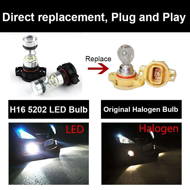 DRL BULB Audi A3 No error 6000K White 3000K 2PCS CANBUS