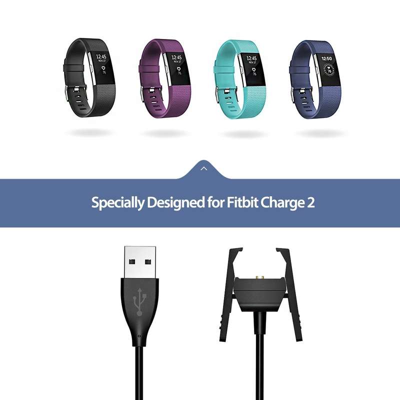 Fitbit Charge 2 Replacement USB Charger-Black
