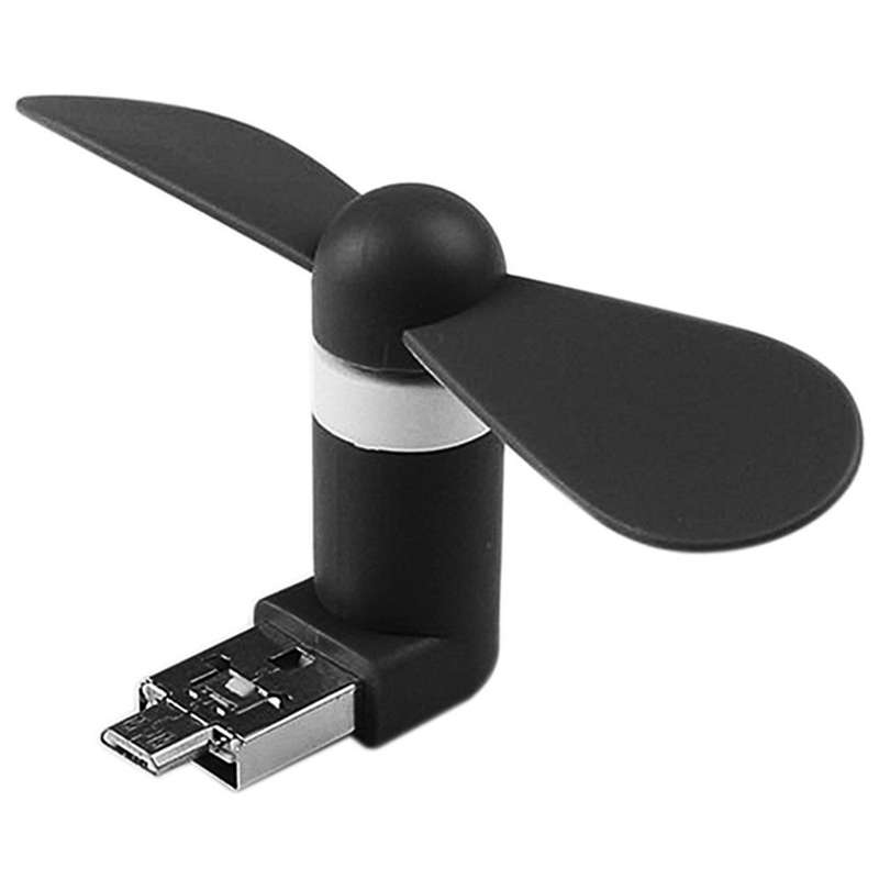 Portable Micro USB Fan (works with most Smart Phones with Micro USB) Light Green