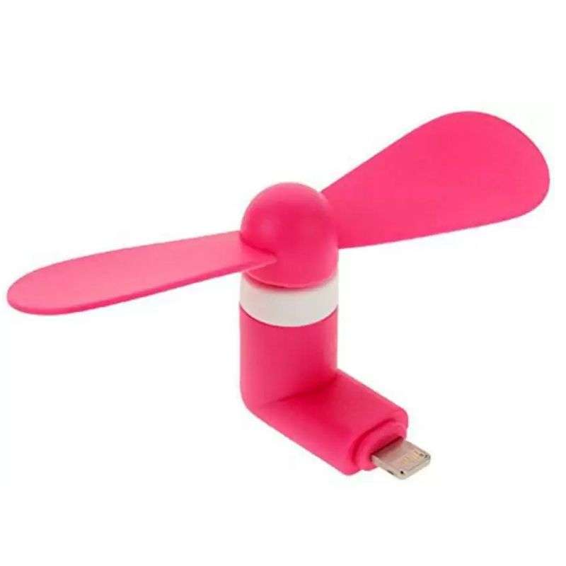 Portable Lighting USB Fan (Compatible with most iPhones) Orange