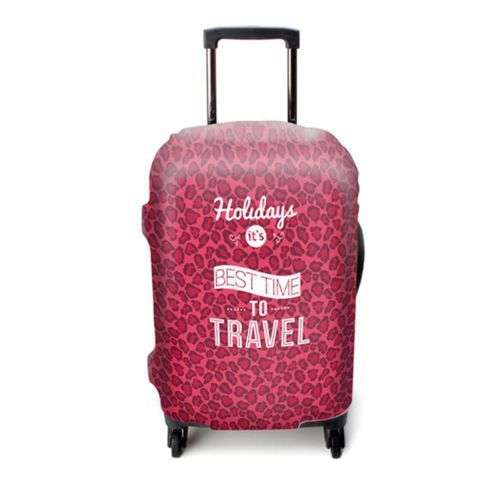 Printed Luggage Protector Cover Pink Flamingo