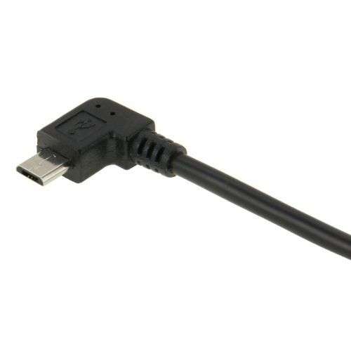 USB 2.0 to Micro USB 90 Degree Cable - 30cm