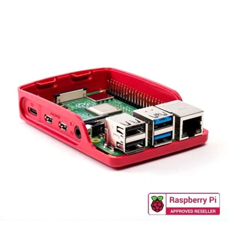 Raspberry Pi 4 Case - White/Red