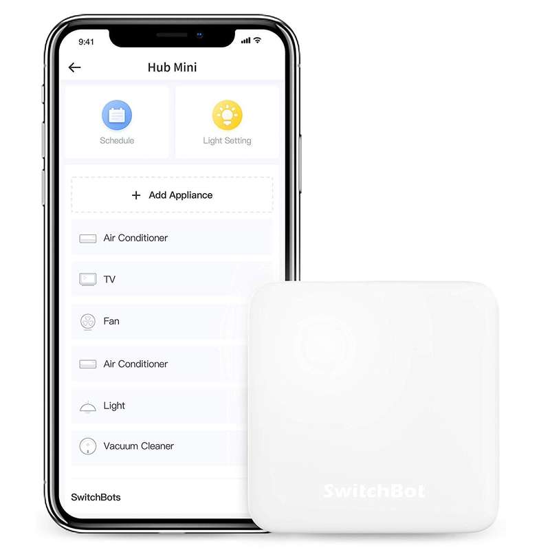 SwitchBot Hub Mini Smart Remote - Voice or App Control Your Appliances