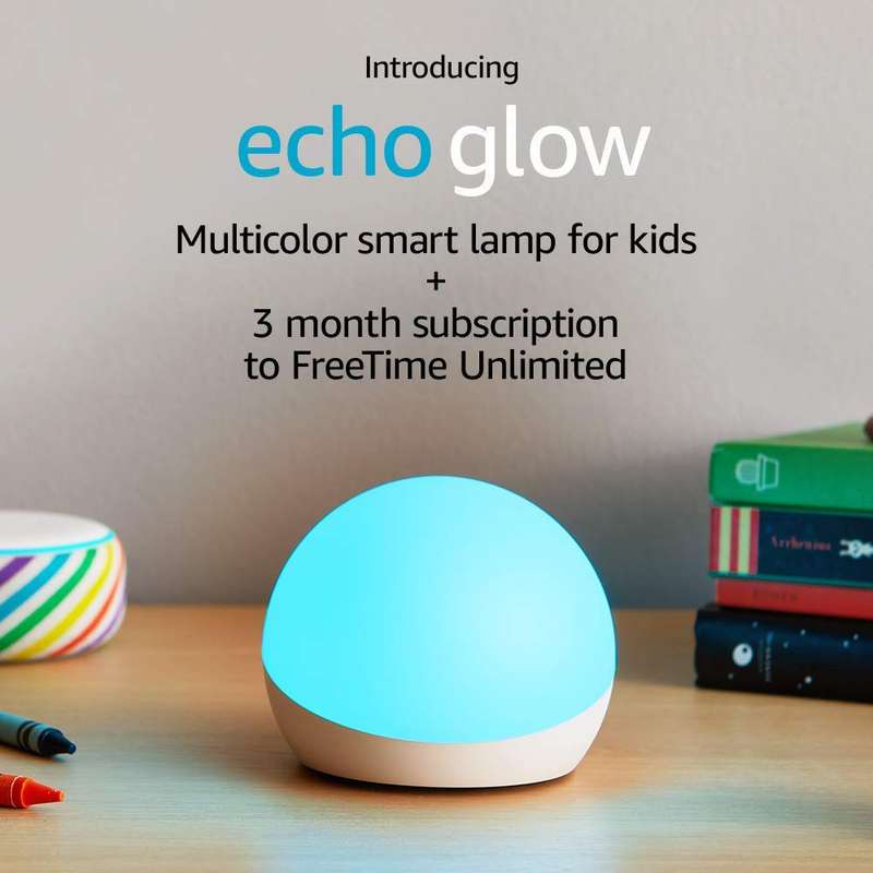 Echo Glow Multicolor Smart Lamp for Kids - Requires Compatible Alexa-enabled Device